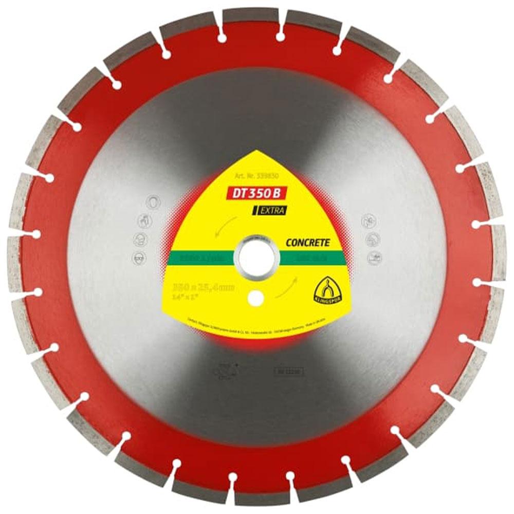 Large diamond cutting disc DT 350 B Extra - for concrete - Ø 300 to 400 mm - bore 20 to 25.4 mm - price per piece