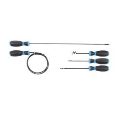 Cable laying tool set - 5 pieces - chrome vanadium steel - handle length 98 mm -