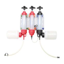 Set pompa manuale per liquidi - PP - 350 ml - 3 parti - incl. tubo e supporto a parete