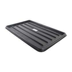 Oil drip tray - black - extra flat - usable volume 7 l - 940 x 630 x 30 mm