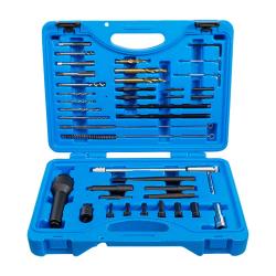 Glow plug tool and thread repair kit - for glow plugs M8 and M10 - 41 pieces