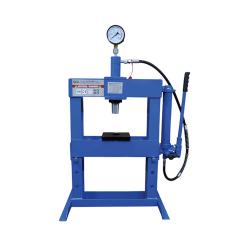 Hydraulic workshop press - pressure force 10 t - max. 1000 bar - working range 0 to 300 mm - weight 44 kg - 102 x 69 x 40 cm