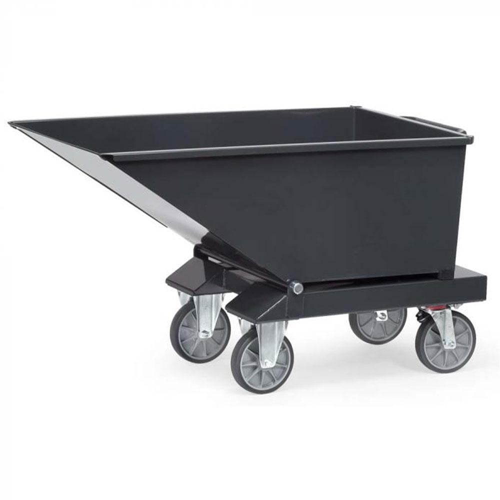 Dump truck - 2 swivel and 2 fixed castors - Load capacity 750 to 800 kg - Load volume 250 to 800 l