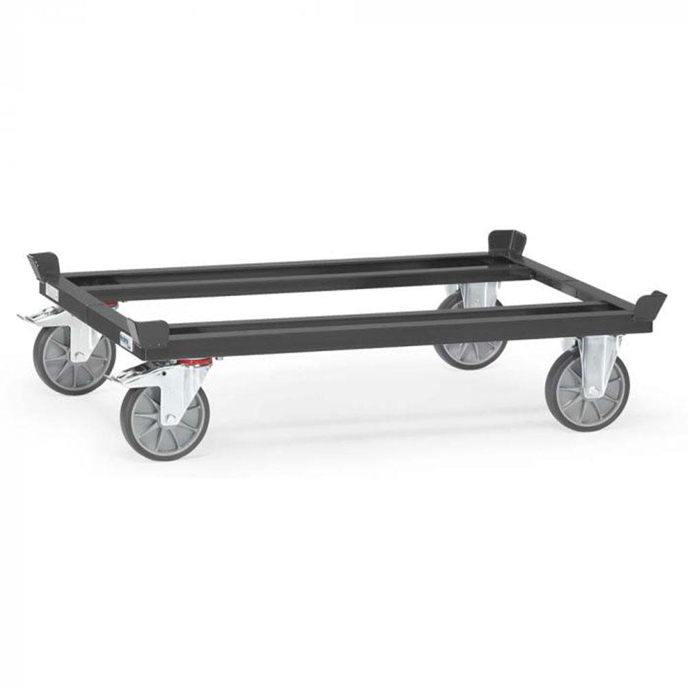Palle chassis - til flade paller og netkasser - stål - bæreevne 750 til 1200 kg