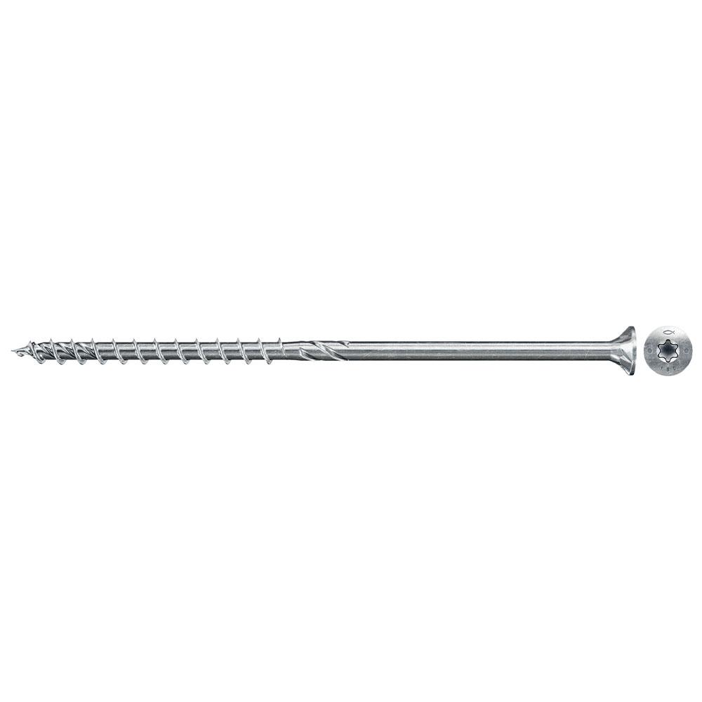 Wood construction screw PowerFast II - with countersunk head and inner star receptacle - length 80 to 400 mm - Ø 8,0 to 10,0 mm - VE 50 pieces - price per VE