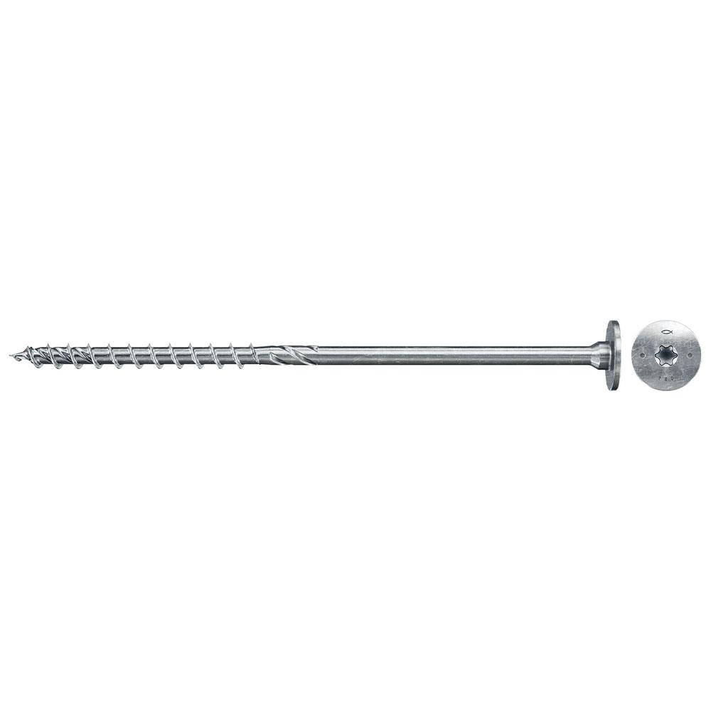 Wood construction screw PowerFast II - with step countersunk head - length 80 to 400 mm - Ø 8,0 mm - VE 50 pieces - price per VE