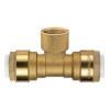T-connection 635 - brass - female thread - 14 x 1/2" to 28 x 1" - PN up to 20 bar - price per piece