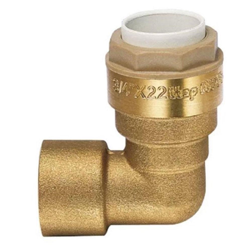 L-connection 645 - brass - female thread - 12 x 3/8" to 28 x 1" - PN up to 20 bar - price per piece