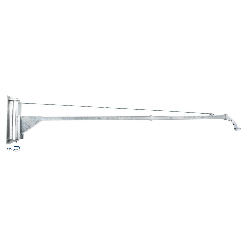 Swivel arm SA - sheet steel profile - 180° rotatable - tensile load 200 N - jib length 2 to 5 m