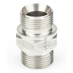 Double nipple AG-AG - steel, stainless steel or brass - 3/8" to 1" - max. 150 to 500 bar - Price per piece