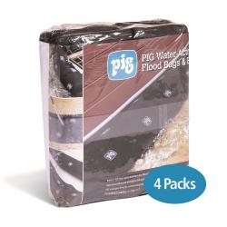 PIG® vannaktiverte flombarrierer - 21,6 cm x 152 til 518 cm x 6,4 mm - pakke med 1 til 16 stykker - pris per pakke