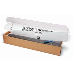 PIG® Grippy® selbsthaftende Bodenmatte Starter Pack - 91 cm x 7,6 m - absorbiert 5,24 l/Rolle - Mit Schnittführer und Messer