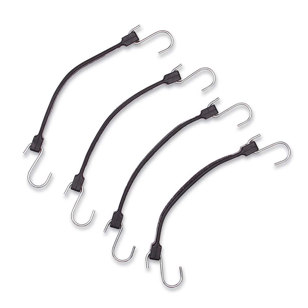 Rubber fastening straps - EPDM - Steel hooks - Length 36 to 61 cm - PU 4 pieces - Price per PU