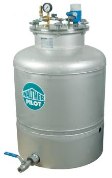 Materialdruckbehälter - 90 Liter - 2 o. 6 bar - Edelstahl, Ausgang oben