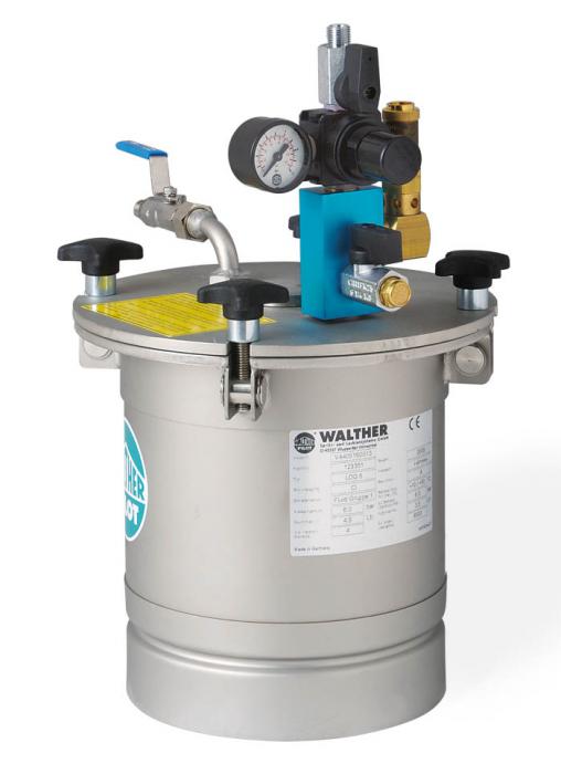 Material pressure tank - net capacity 3.5 l - up to 6 bar - stainless steel