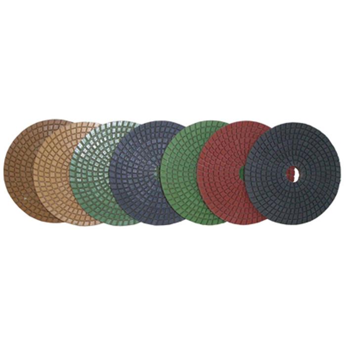 Replacement  diamond pad - with velcro pad - diameter 125 mm - grit KG 50 to KG 3000