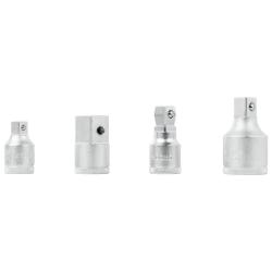 Set di adattatori Gedore per bussole - 3/8"-3/4" + prolunga 1/2" - 4 pezzi - Prezzo per set