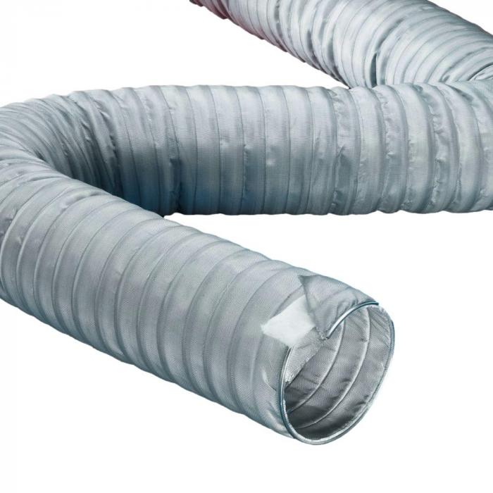 Wysokotemperaturowy wąż z profilem zaciskowym - CP HiTex 486 - Wielowarstwowy - Ø wewnętrzna od 100 do 508 mm - Długość do 6 m - Cena za metr lub za rolkę