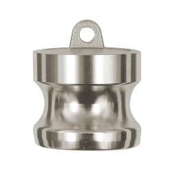 Tappo a vite Kamlok - tipo DP - acciaio inox 1.4401 - misura 1 - PN 16 bar - tappo Ø 37 mm