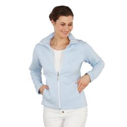 Eva mjukisjacka dam - storlek XS till 3 XL - ljusblå - med ståkrage