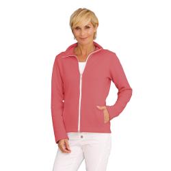 Eva mjukisjacka dam - storlek XS till 3 XL - rosenträ - med ståkrage