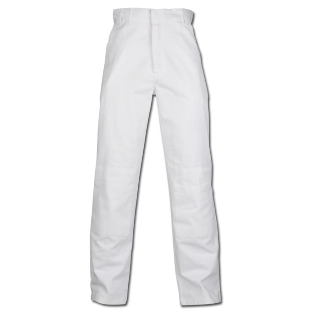 Pantaloni da imbianchino - taglia 54 - bianco - 100% cotone - 245 g/m² -  con tasche per ginocchiere
