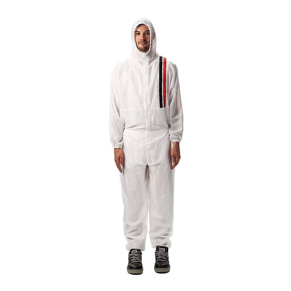 Lacquer overall "Polytec" - breathable - white