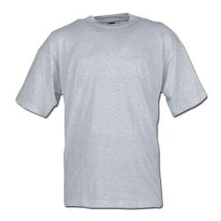 Klassisches T-Shirt - grau-meliert - Größe M-XXL - 100% Baumwolle
