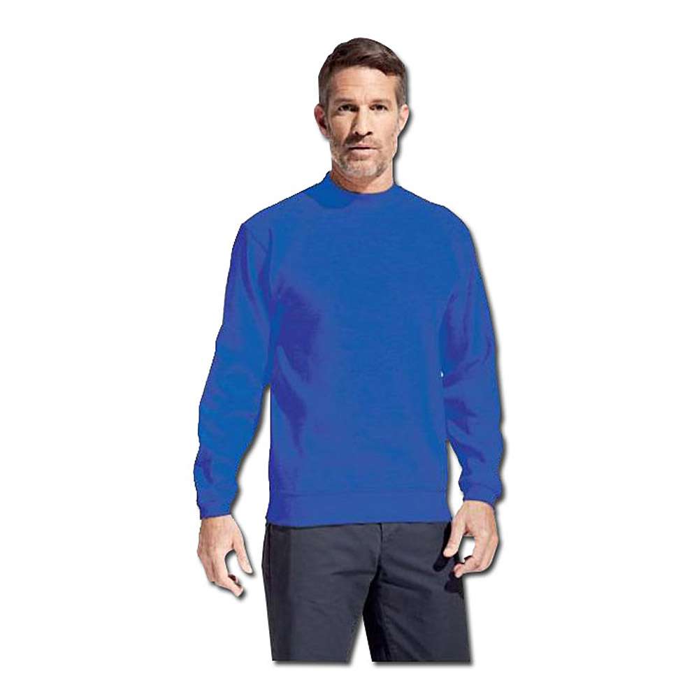 Sweatshirt - kongeblå - størrelse M-XXXL - Promodoro