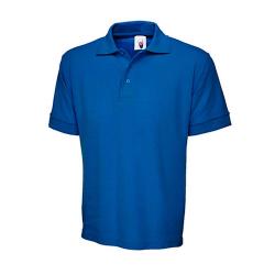 Restposten - Poloshirt - Größe 2XL - königsblau - 50% PES - 50% CO - 40°C waschbar - sehr robust - verstärkter Kragen - verlängerter Rückseite - "Ultimate"