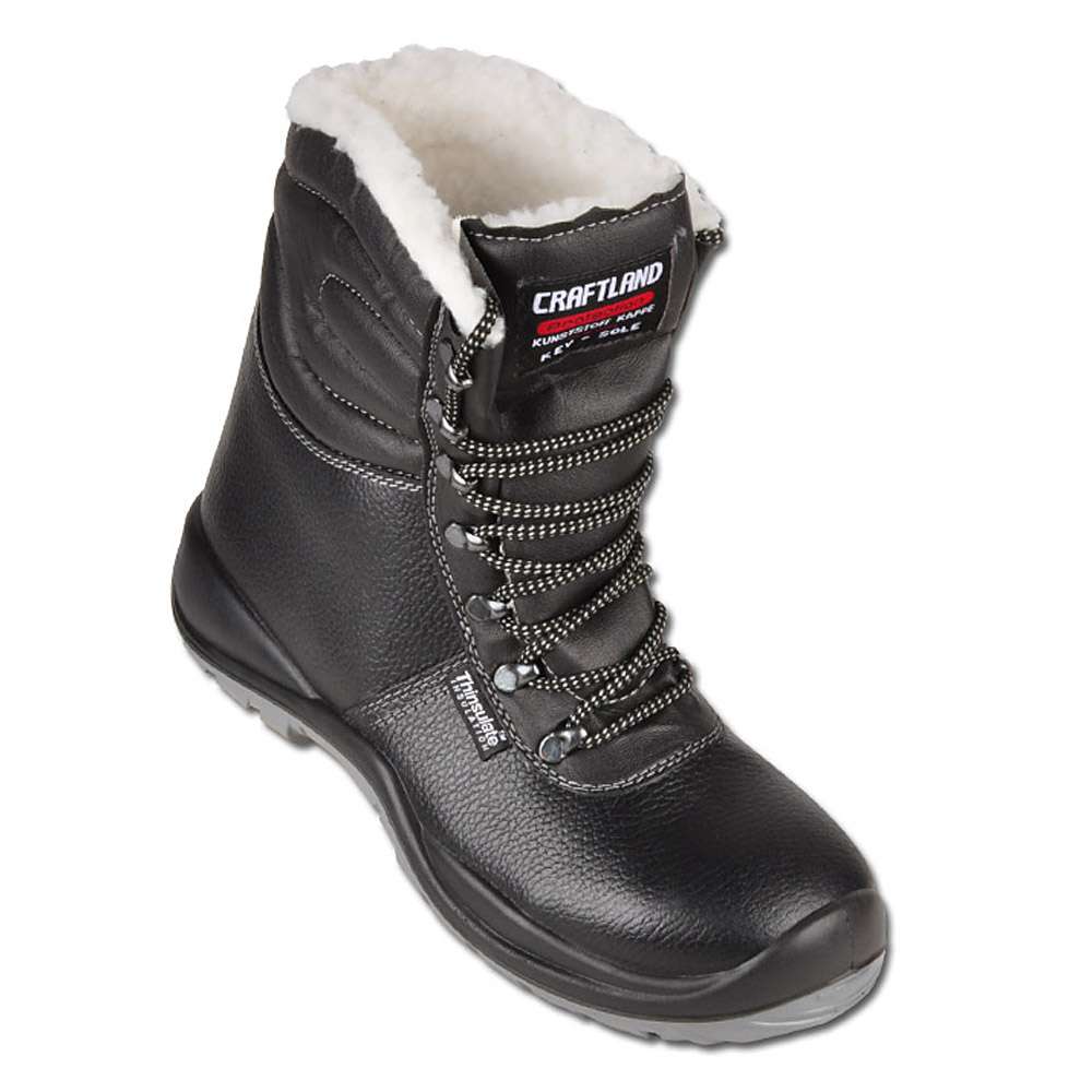 Winter Boot "WINTERHUDE UK" - Leather Shaft - Color Black - Norm EN ISO 20345 S3