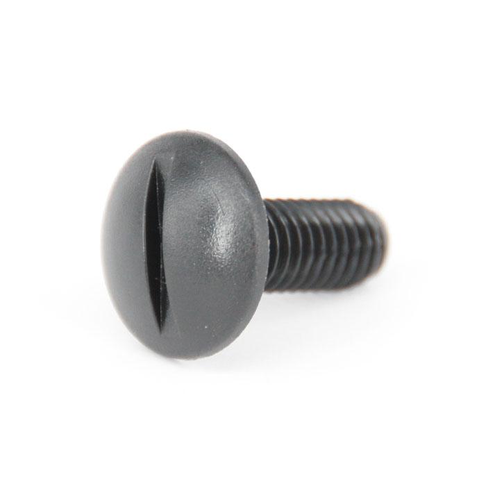 round-head screws - with slot - NFE 27128 - M 4 x 10 to M 8 x 30 mm - black PA / nylon black