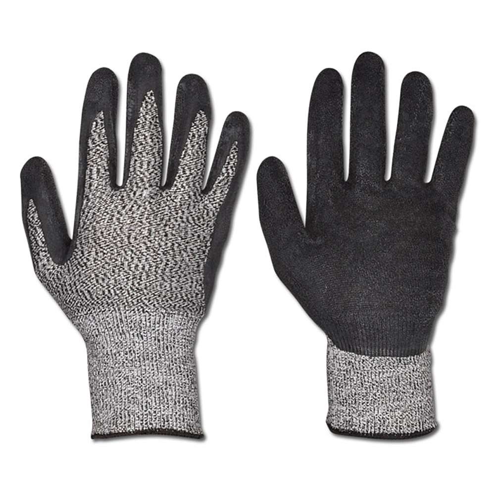 Work Gloves "Dayton" - Fine Knitted Latex Coating - Greying Color - Norm EN 388/