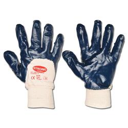 Work Gloves  "Navystar" - Fine Knit Nitrile - Color Blue - Norm EN 388/ Class 42