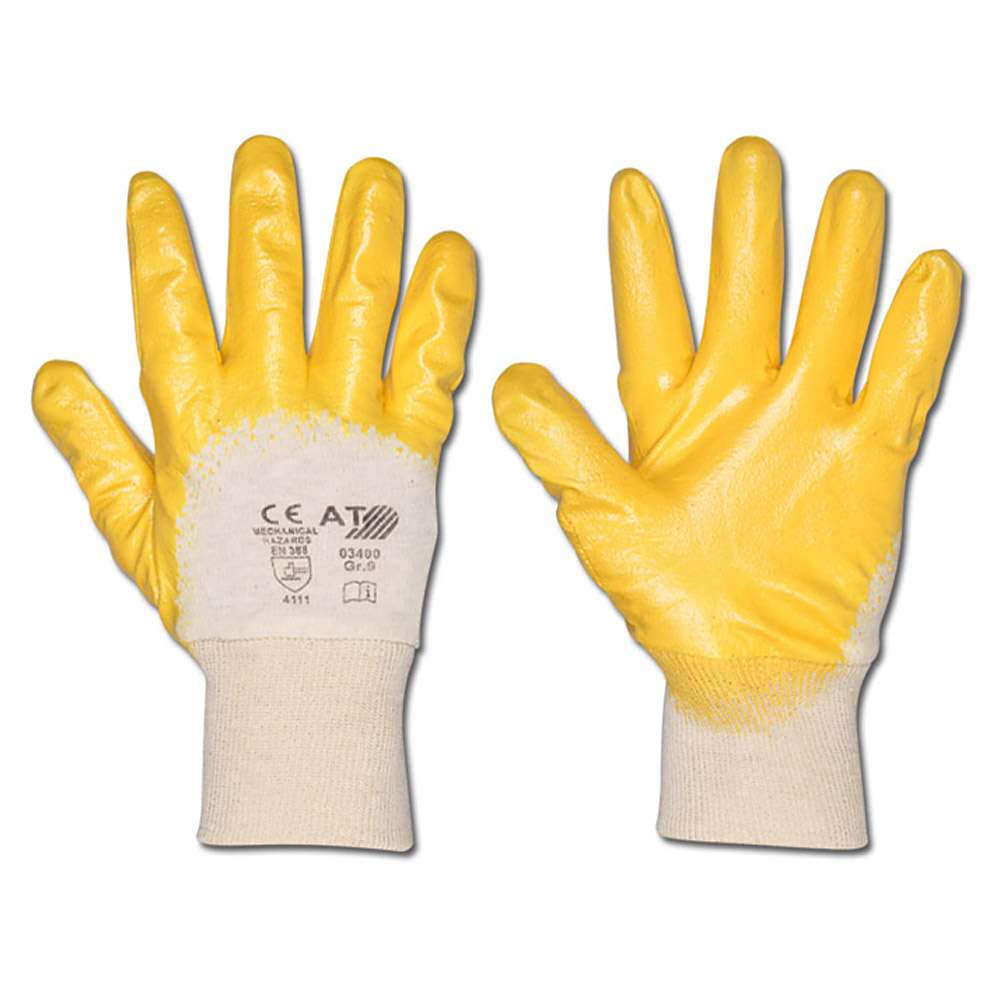Rękawice nitrylowe - kat. 2 - EN 388 (3.1.1.1.) - rozmiary od 8 do 10 - opakowanie 12 par - cena za opakowanie