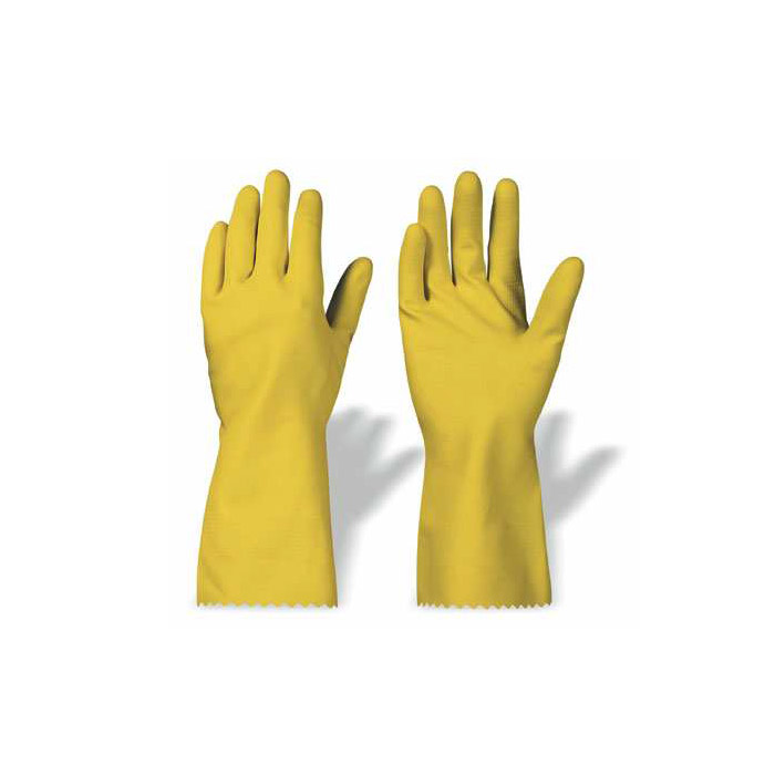 Household Gloves "Granby" - Latex - Yellow - Norm EN 388/Class  2010/EN 374/2+3