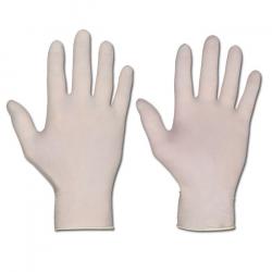 Jednorazowe rękawice "SEMPER GUARD" - lateksowe, bezpudrowe- norma EN 374 / 2 +3 / EN 455