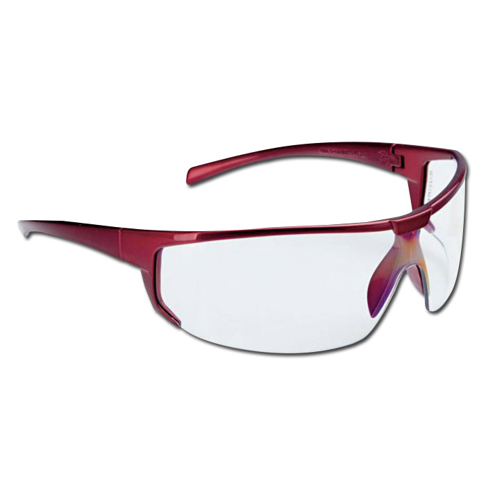 Okulary Polaris - clear / przyciemnione - czerwona ramka - FORTIS