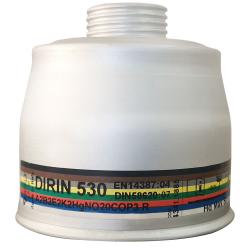 Multi rækkevidde kombineret filter "DIRIN 530 A2B2E2K2 Hg NO 20CO-P3R D"