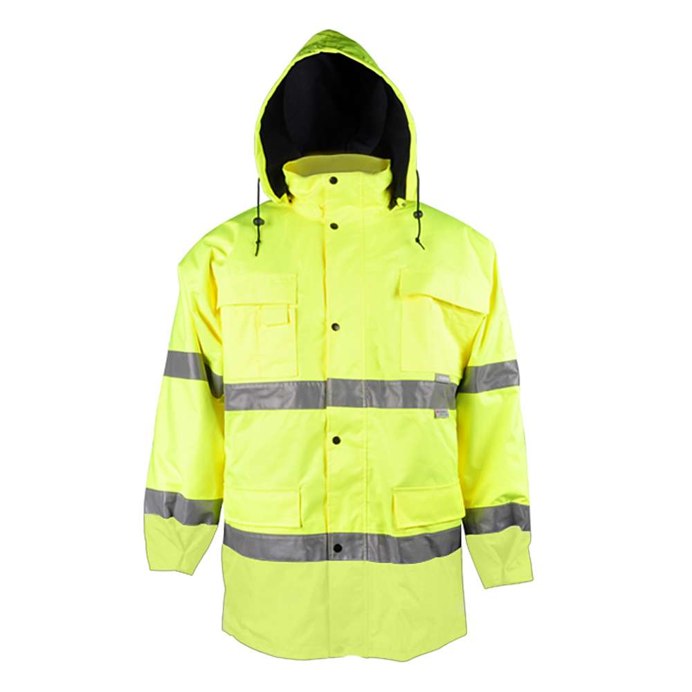 High-visibility parka "Warning weather protection" - Planam - polyester -  EN 471, EN 343