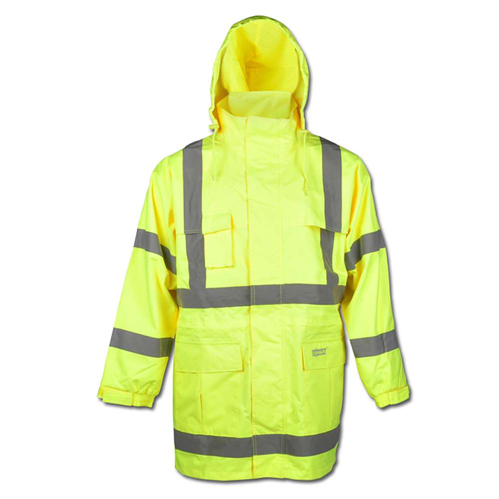 Veste de signalisation et de protection "MARC" - 100% polyester - jaune