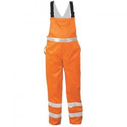 Warnschutz Latzhose "Kurt" - Safestyle - fluoreszierend orange - Größe 44-64 - EN ISO 20471 Klasse 2