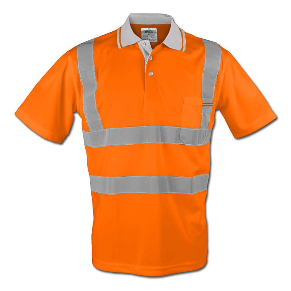 T-Shirt polo de signalisation "UWE" - 100% polyester - orange