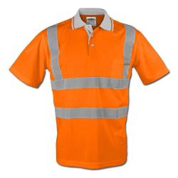 "UWE" - Warnschutz Poloshirt - Farbe orange - Safestyle - EN 471 / 2