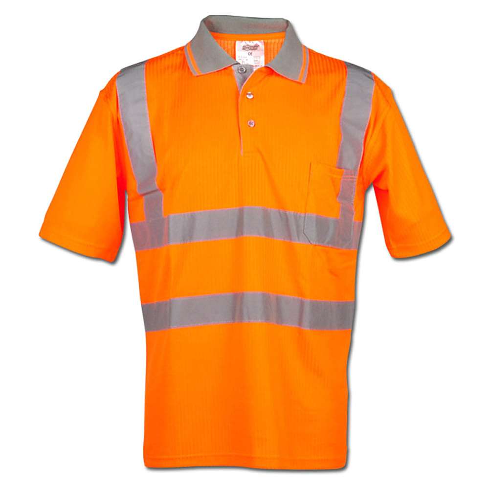 Safety-Poloshirt "CARLOS" - 25/75% MG - 185 g/m²