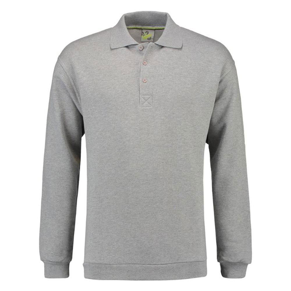 Paul Polosweater - Size S to 6 XL - grey melange - Unisex Polosweater
