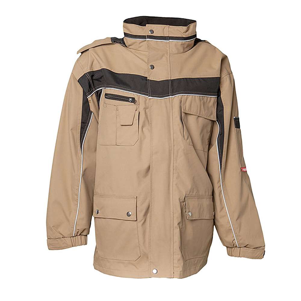 All weather jacket "Plaline" - 100% polyester - with safety equipment