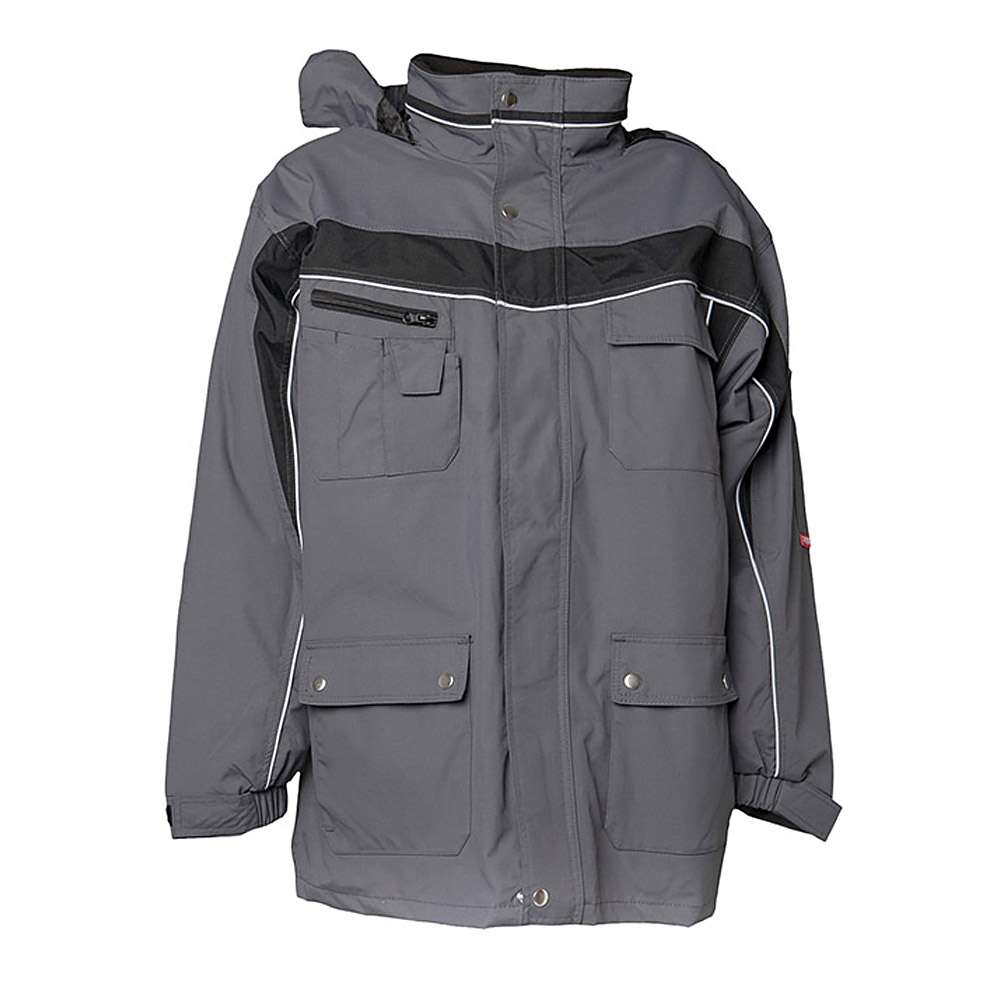 All weather jacket "Plaline" - 100% polyester - with safety equipment