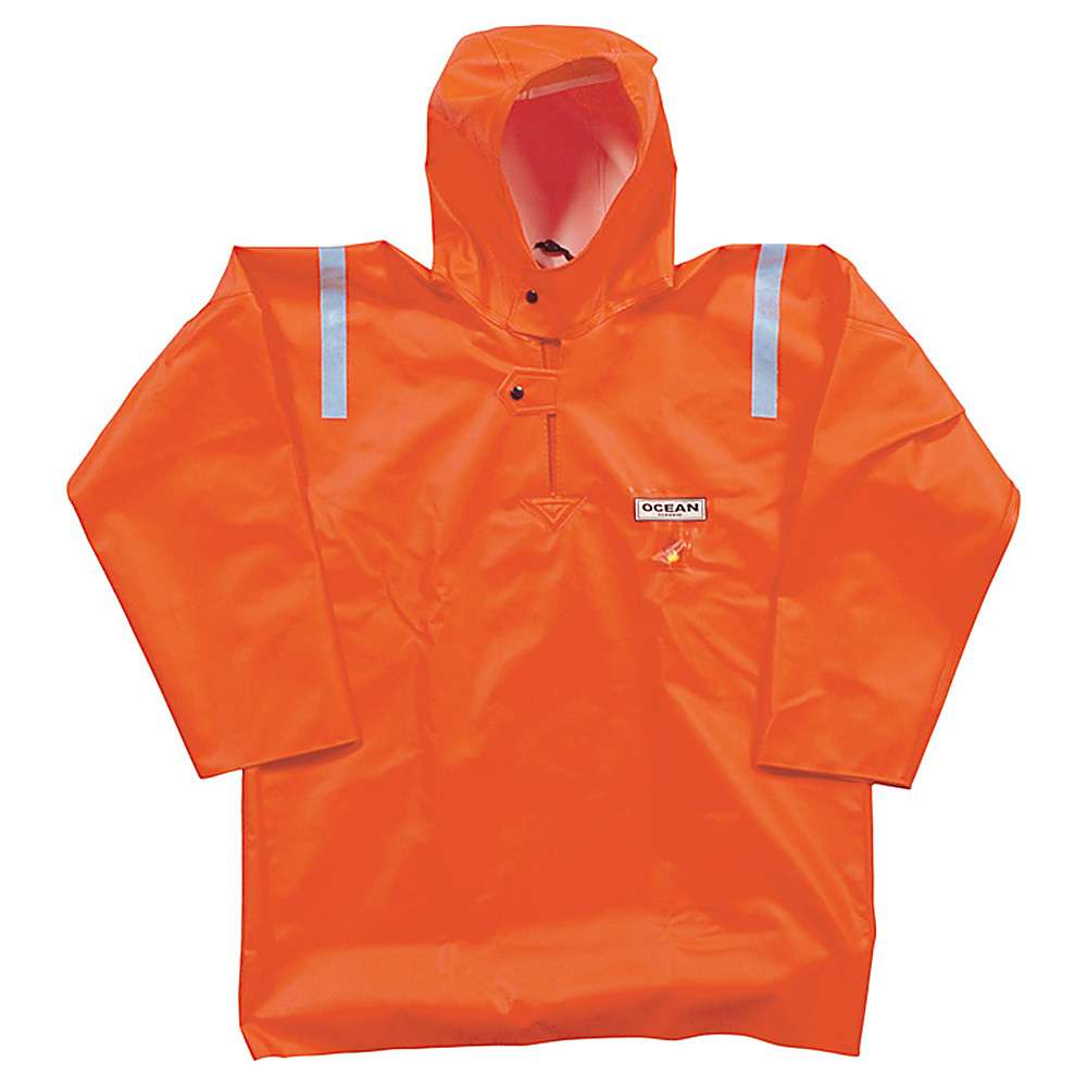 Fischer-camicia - Mare - Flame Retardant - con strisce riflettenti - S a 6XL - Arancione