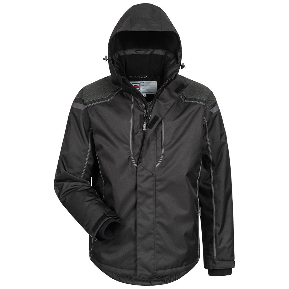 Rain jacket "Timur" - 100% Polyamide/Nylon - black/red